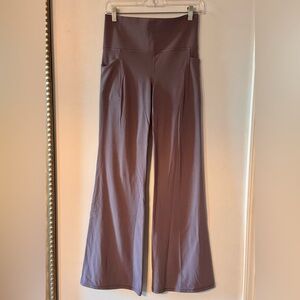 Athleta Wide-Leg Pants in Mauve Plum